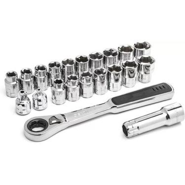 Imagem de Jogo De Soquete Vazado Vortex 21 Pç Pass-thru Sata St09134sj