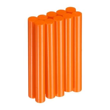 Imagem de HARFINGTON 10 peças de bastões de cola quente 1 cm de diâmetro x 10 cm de comprimento EVA mini adesivo adesivo quente derretimento para pistola de derretimento a quente, madeira, plástico, vidro