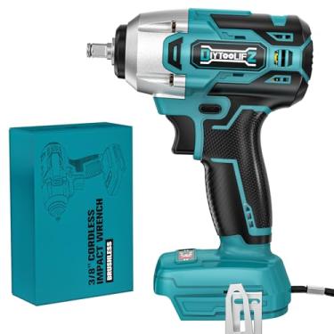 Imagem de Chave de impacto sem fio compatível com bateria Makita 18 v: Pistola de impacto elétrica sem escova de 2400 RPM, chave de impacto de alto torque de 2400 RPM, chave de impacto elétrica, apenas