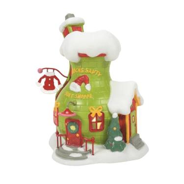 Imagem de Department 56 Dr. Seuss The Grinch Village Santy Suit Shoppe Lit Building, 20 cm, multicolorido