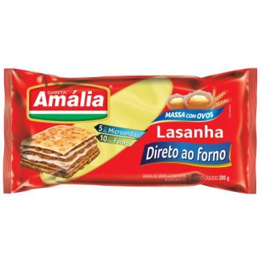 Imagem de Massa Para Lasanha Santa Amália Com Ovos Direto Forno 200g - Santa Ama