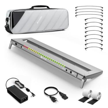 Imagem de Vangoa Pedal de guitarra profissional com fonte de alimentação de alta corrente de 12 isolados, dobrável de alumínio PD-XL estendido 30% mais espaço alimentado por pedaleira inclui bolsa premium Gig