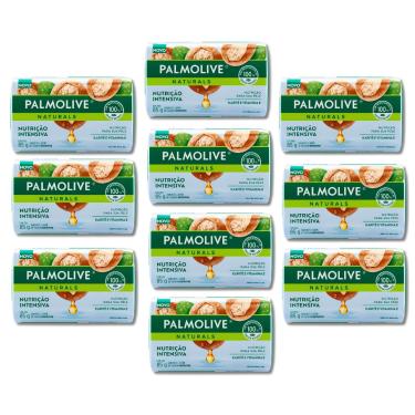 Imagem de Kit 10 Sabonetes em Barra Palmolive Naturals Nutrição Intensiva Com Karite e Vitamina E 85g