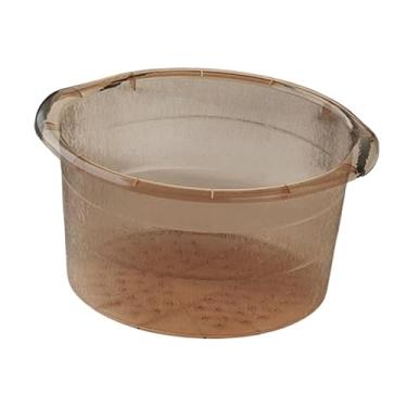 Imagem de oshhni Bacia para escalda-pés, portátil, conveniente, versátil com alças, banheira para imersão de pés, banheira para massagem em casa, CafÉ