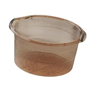 Imagem de KiBcsLic Bacia para banho de pés, banheira de imersão com alças, versátil, leve, portátil para tratamento de para adultos, CafÉ