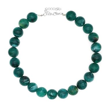 Imagem de Colar gargantilha de pérolas coloridas grandes para mulheres, corrente de elos banhados a ouro, babador grosso, colar de pérola artesanal, bijuteria de fantasia, X-Large, Zinco, Turquesa sintética