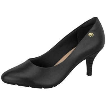 Imagem de Sapato Feminino Scarpin Chamoso Moderno Salto Baixo Modare