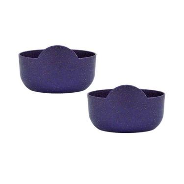 Imagem de Kit 2 Super Bowl Fibra Madeira Green Colors Lilás 475Ml