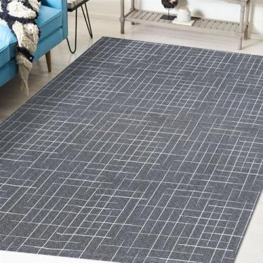 Imagem de Tapete De Sala Napoli 1,32 X 2,50 Antiderrapante Cinza