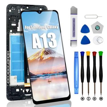 Imagem de Kit de substituição de tela para Samsung Galaxy A13 5G com moldura de tela LCD de 6,5 polegadas para substituição de tela Samsung A13 (modelo A13 A136U S136DL A136A A136W) com ferramentas de reparo