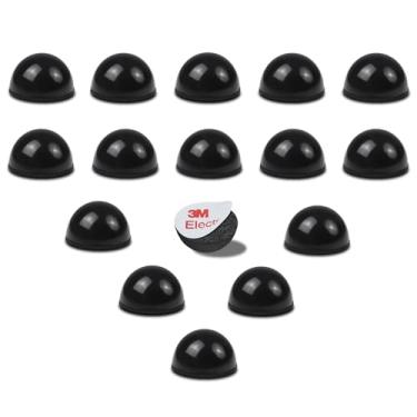 Imagem de TroyStudio Pés de isolamento de alto-falante, almofadas adesivas de silicone de 1,8 cm (16 peças) para monitor de estúdio, base de isolamento de toca-discos para reduzir a vibração e ressonância