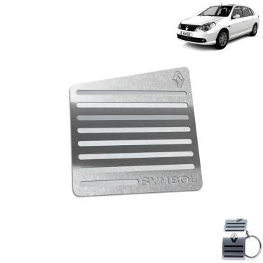 Imagem de Descanso De Pé Aço Inox Renault Symbol 2009 a 2013 Prata