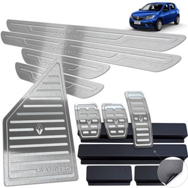 Imagem de Pedaleira Manual Soleira Descanso Prata Sandero 2020