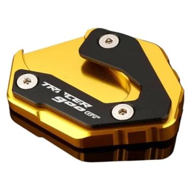 Imagem de BYYINGSUS Tracer 900 GT Motocicleta Acessórios Chaveiro Suporte Lateral Pad Ampliador Compatível com Y&AMAHA Tracer 900Gt 2014-2018 2019 2020 (Tracer 900gt Dourado)