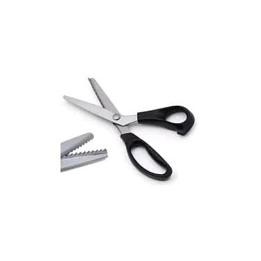 Imagem de Tesoura Zig Zag Picotar Costura Papel Tecido Profissional Cor Preto
