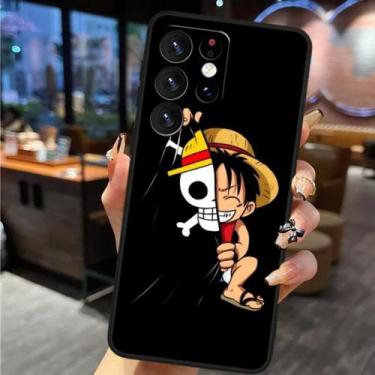 Imagem de Capa para celular S24Ultra - One Piece Monkey D, Luffy com caveira - C