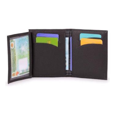 Imagem de Carteira Couro Legítim Slim com Divisoria Para Cnh Floater - learsi, P