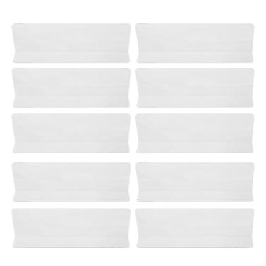 Imagem de VOSAREA 10 peças divisórias de prateleira transparentes organizadores de plástico para prateleiras de supermercado, armários e armários para organizar bebidas e lanches