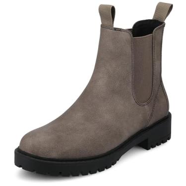 Imagem de Journee Collection Bota feminina Blanche Pull-On Chelsea, Vintage/cinza, 42