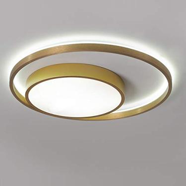 Imagem de Luminária de teto LED para quarto, design criativo regulável, moderna, para sala de estar, com controle remoto, D60 cm, luminária de teto minimalista para estudo, escritório, sala de jantar,