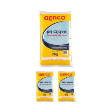 Imagem de Kit 3 Ph Certo Elevador Alcalinizante Piscinas 2kg - Genco