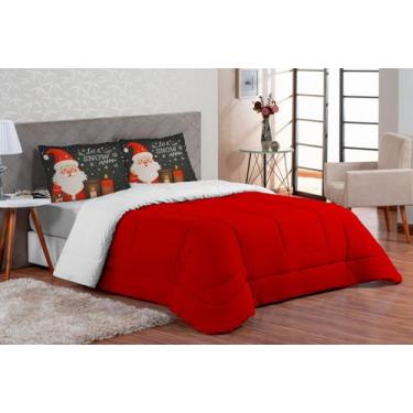 Imagem de Edredom Queen 3 Peças Papai Noel 200 Fios - Vanessa Enxovais