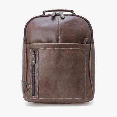 Imagem de Mochila em Couro Marrom-Masculino
