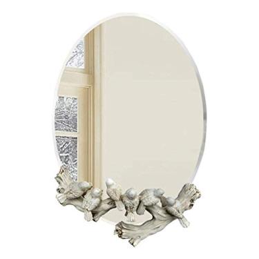 Imagem de Espelho de maquiagem montado na parede com espelho decorativo Sparrow para quarto de meninas