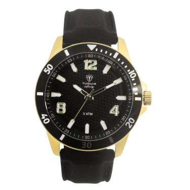 Imagem de Relógio Masculino de Aço Tuguir Analógico Infinity 9169B Dourado e Preto