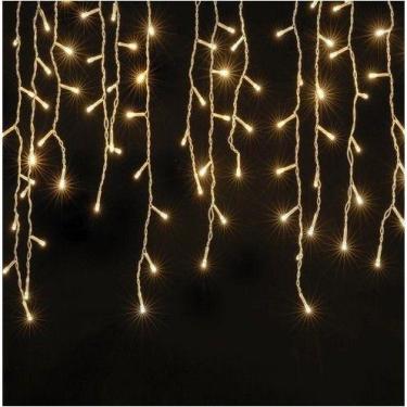 Imagem de pisca pisca Cascata 400 Leds 10 Metros Natal 110v - oem, BRANCO-QUENTE