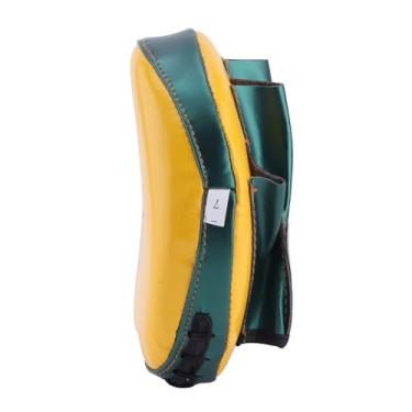 Imagem de Zhjvihx Luvas de Perfuração de Foco Curvo, Linha de Nylon Espessada, Conjunto de Boxe de Esponja de Forro Bom, Luvas de Perfuração para Taekwondo para Boxe Infantil para Treinamento de Sanda (Amarelo)