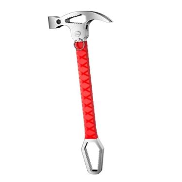 Imagem de IEUDNS Extrator de pregos com martelo de garra, ângulo de garra ajustável, versátil, chave de 8-22 mm, martelo de pregos para carpinteiro de construção de