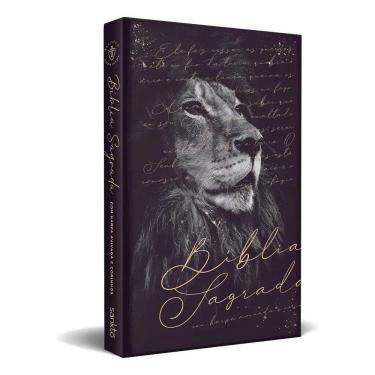 Imagem de Bíblia Sagrada Leão Aslam Com Harpa E Corinhos Arc Premium