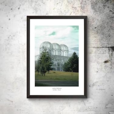 Imagem de Quadro Decoração Cidade Curitiba Jardim Botânico A3 Paraná