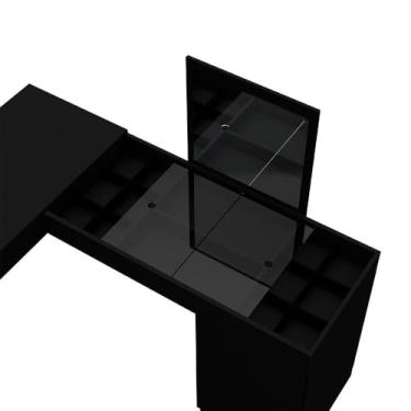 Imagem de Escrivaninha Penteadeira Mobler Princesa (Preto Fosco)