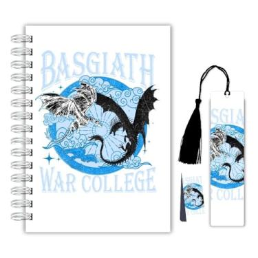 Imagem de Kit Diario de Leitura Quarta Asa | Basgiath War College – Edição Clean Azul-Gelo (Marcador Magnético + Tassel Plastificado)