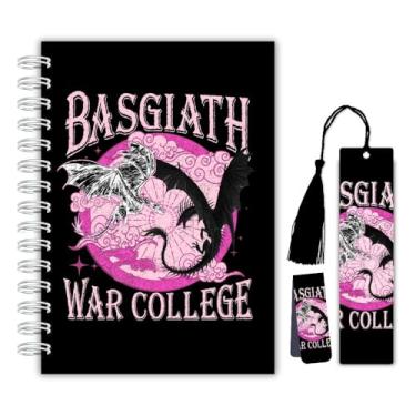 Imagem de Planner/Caderno/Diário Basgiath War College – Edição Pink Night (Noite Rosa) | Diário de Leitura + Marcador Magnético + Marcador com Tassel Plastificado – Inspirado em Quarta Asa