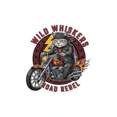 Imagem de Adesivo Decorativo para Carro e Moto, Modelo Gatinho (Adesivo99)