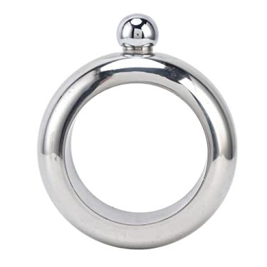 Imagem de AYNEFY Pulseira de Balão de Aço Inoxidável, Jarro Vinho Quadril Oculto Com Garrafa Bebida Funil, Recipiente Vinho Cozinha para Transportar Bebidas Uísque, Maior Capacidade para
