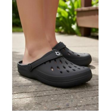 Imagem de Sandália Ortopédica Babuche Boaonda Easy Conforto Impacto, Preto, 39