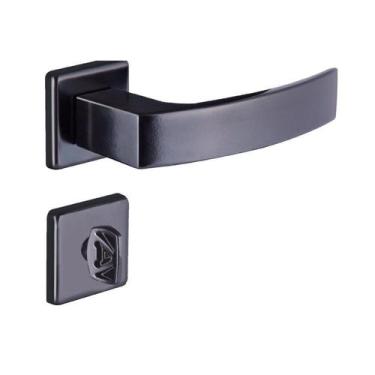 Imagem de Fechadura Banheiro Roseta S40 Quadratta Curva Aliança - Aliança Metalú