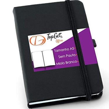 Imagem de Caderneta de Anotações 14x21cm 80 Folhas Sem Pauta (Preto)