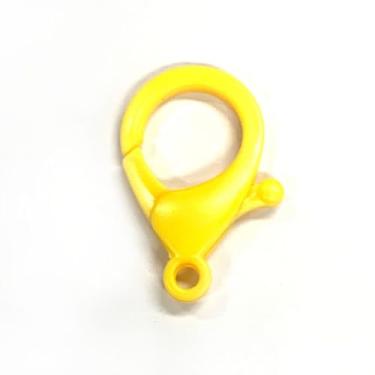 Imagem de Fecho Lagosta ABS 3.5 mm Amarelo – Pacote com 10 peças – Aviamentos para Bolsas, Artesanato e Bijuterias