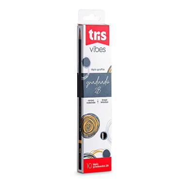 Imagem de Lapis Preto Tris Vibes Graduação 2B Caixa 10 Unidades