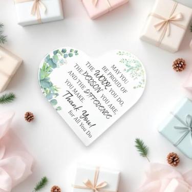 Imagem de Generic 1 peça de sinalização decorativa padrão de coração A45 acrílico verde 10 x 10 x 1 cm