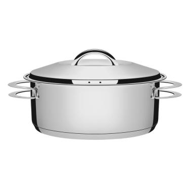 Imagem de Caçarola Rasa Inox 6,5 Litros Solar - Tramontina