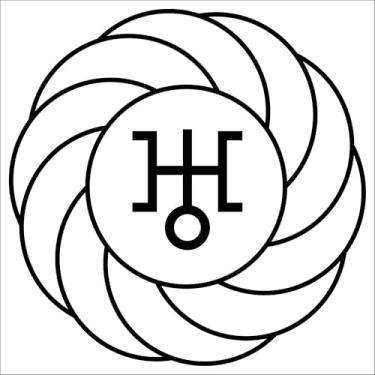 Imagem de Placa Radiestesia Radiônica 17x17 Cm - TURBILHÃO com URANO