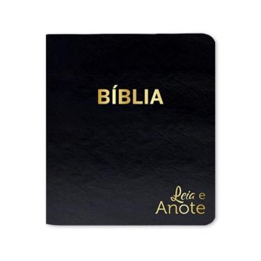 Imagem de Bíblia Sagrada Nvi - Leia E Anote - Luxo - Preta Dourada