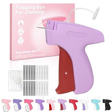 Imagem de Epritliber Pistola de costura para roupas, pistola de etiquetagem para roupas, micro ponto costurado para roupas, fixador rápido de roupas, mini pistola de costura de ponto portátil: 6 agulhas, 2000