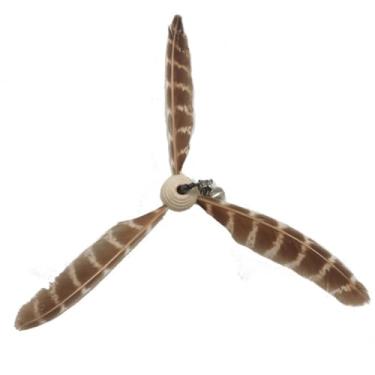 Imagem de Luzhengyang Recargas de varinha Feather Cat Teaser – Cabeças inspiradas em pássaros naturais, acessórios de brinquedo de gato para brincadeiras interativas (pacote com 5) (refil de moinho de vento